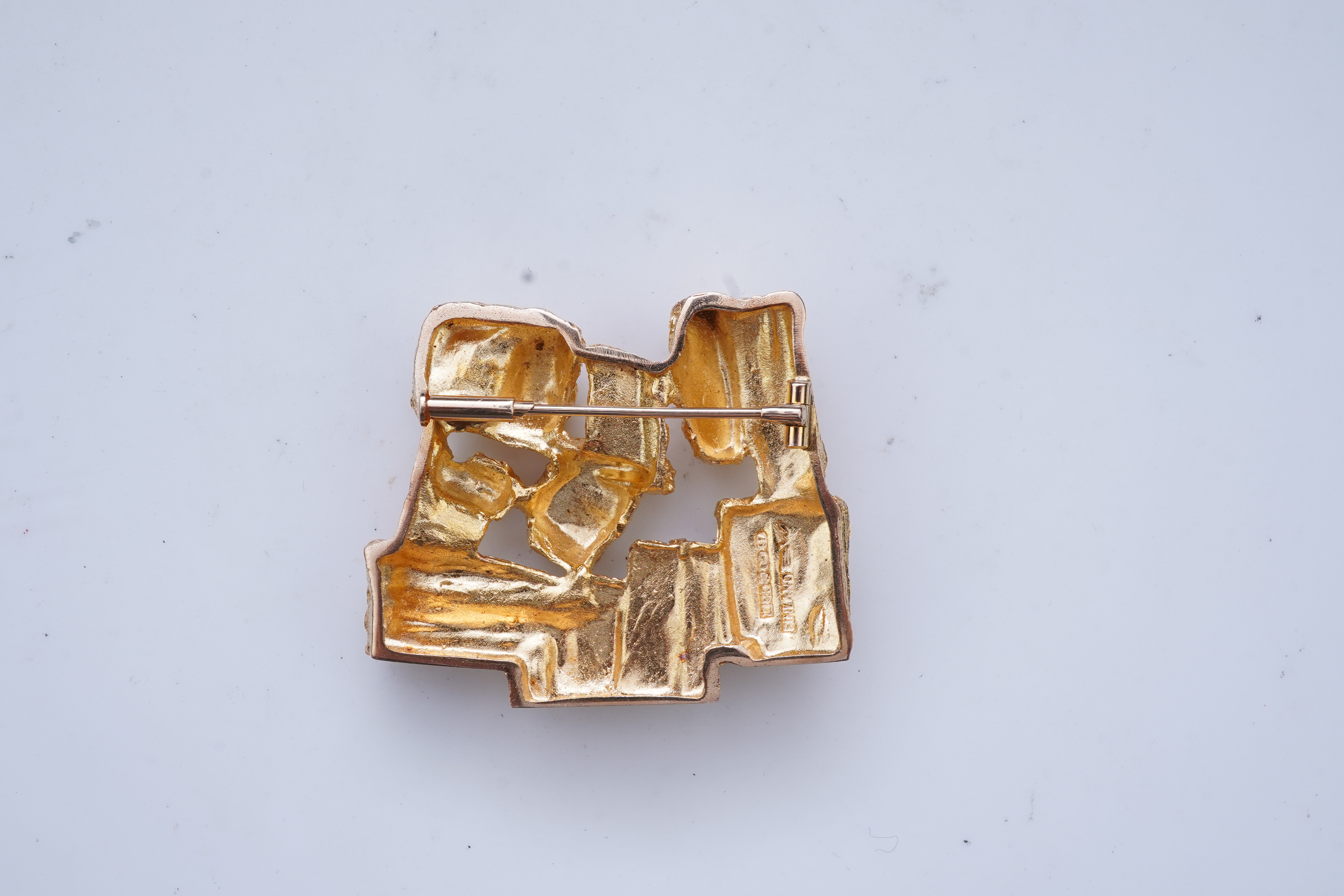 Björn Weckström, a gold brooch, 'Driftwood', Finland, circa 1971